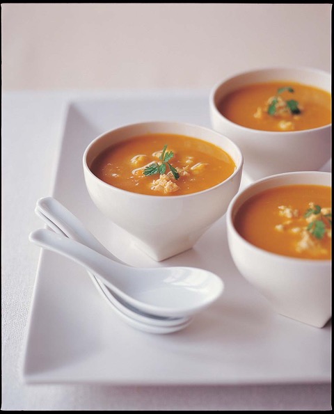 Roasted Ginger Butternut Squash Soup - Vegan and Gluten free 